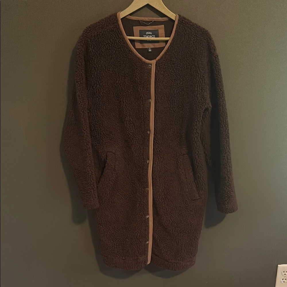 Cozy Brown Sherpa Fleece Jacket